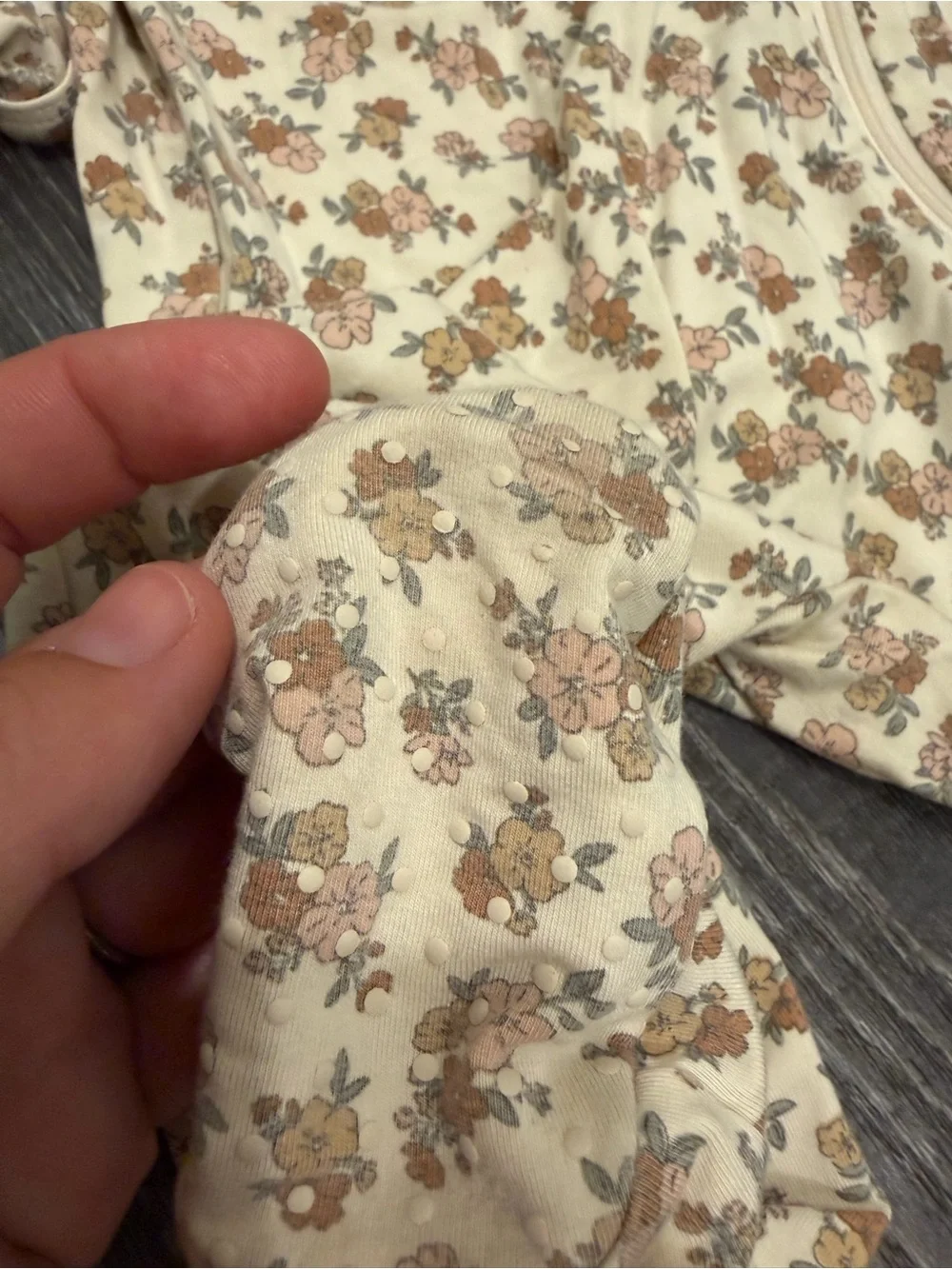 Quincy Mae Wildflower Bamboo Zip Onesie 12-18 month